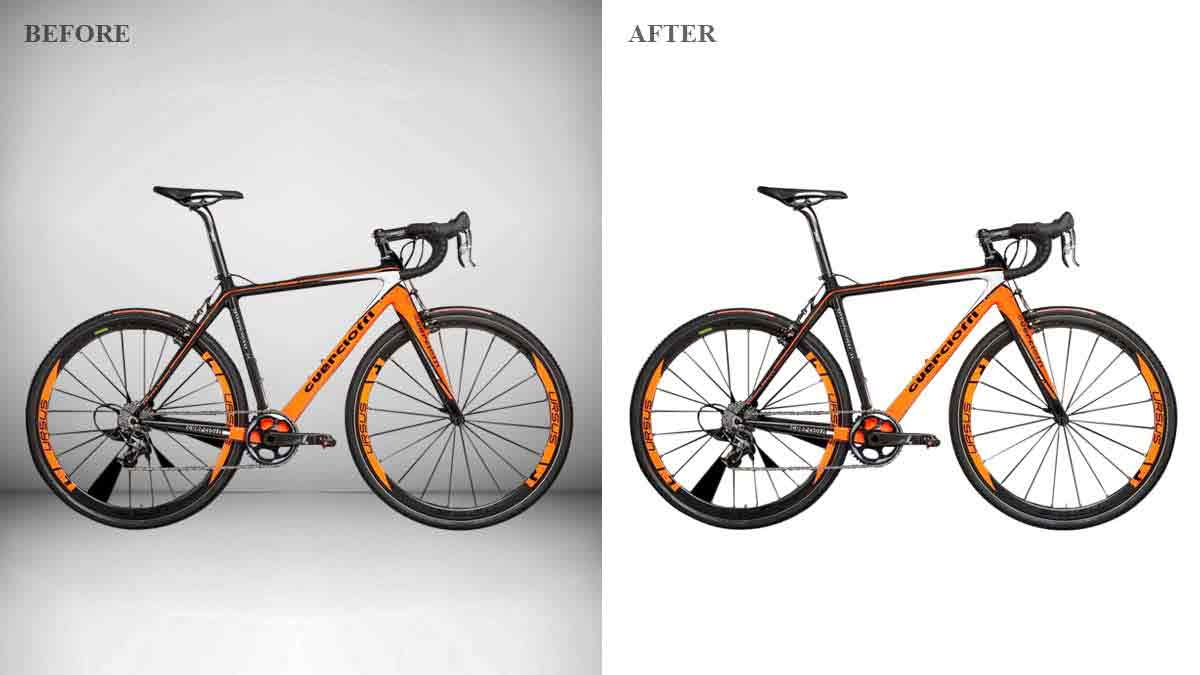 Cycle Product Photo Background Removal - Before/After