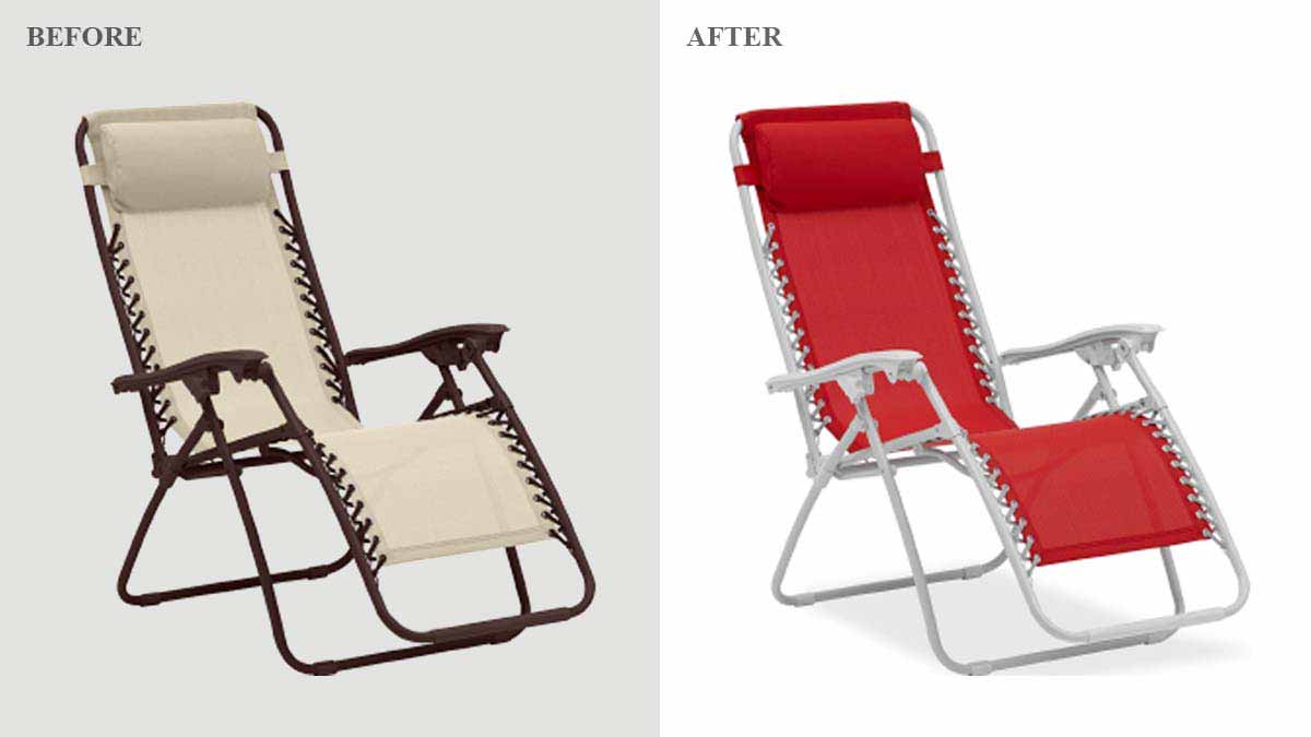 Chair Furniture Photo Retouching - Before/After