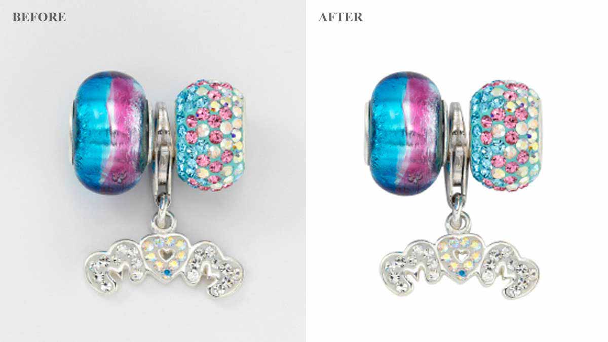 Earring Photo Retouching - Before/After