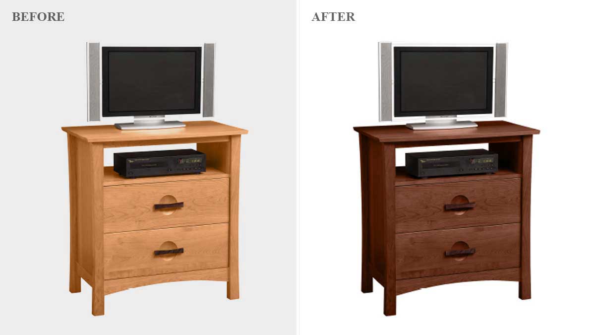 Furniture Product Recoloring - Before/After