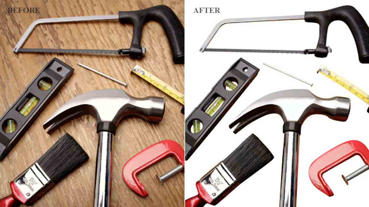 Industrial Tools Photo Retouching - Before/After