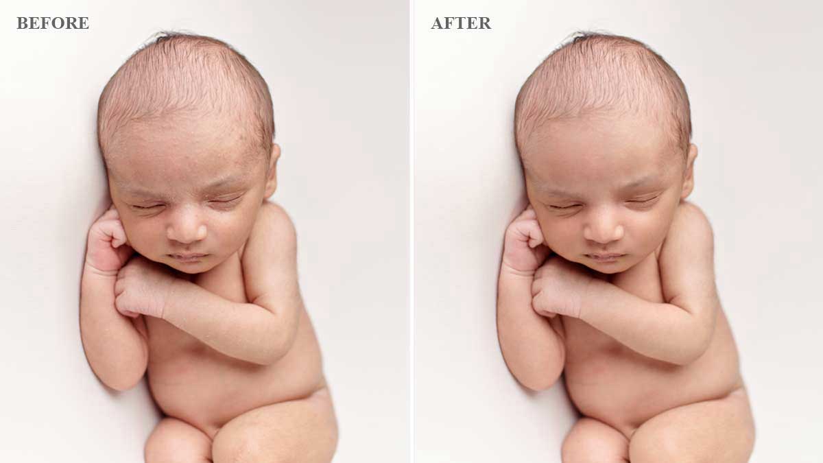 Newborn Photo Editing Services - Before/After