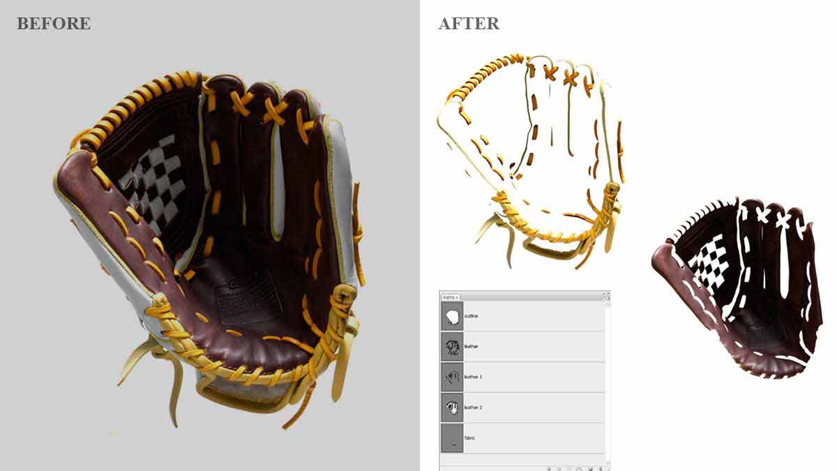 Sports Products Image Editing - Before/After