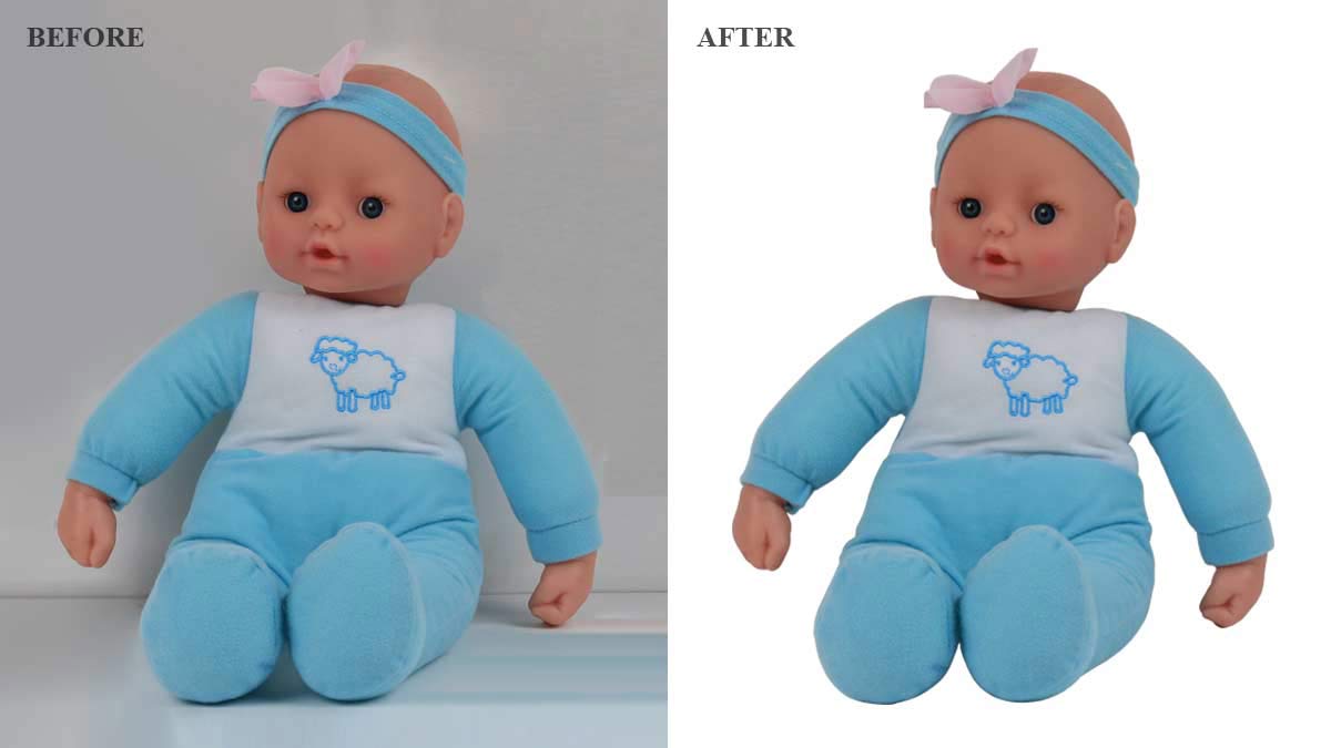 Toys Image Editing - Before/After