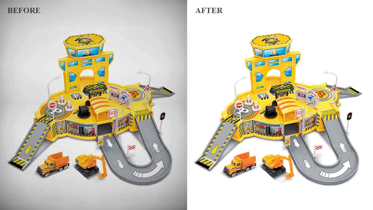 Toys Image Editing - Before/After