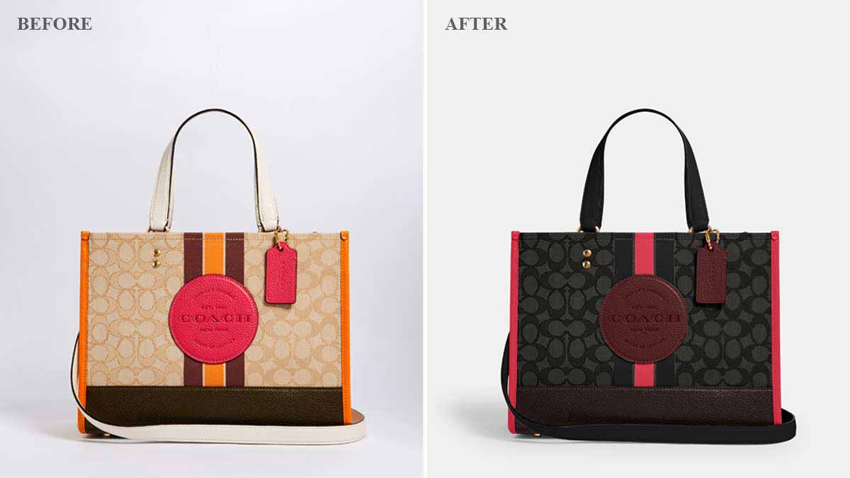 Bags Photo Recoloring - Before/After